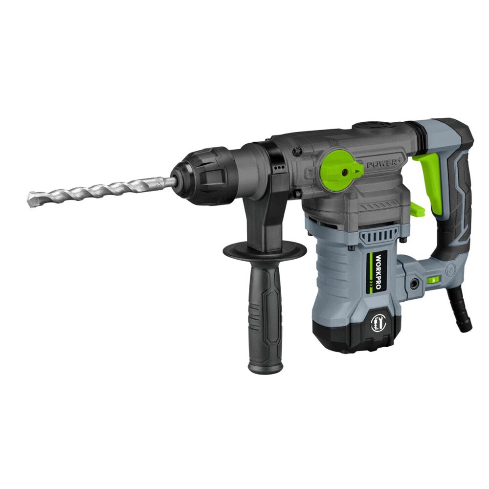 WORKPRO 12.5AMP Heavy Duty Premium SDS-Plus Rotary Hammer Drill Corded 5PCS Bits