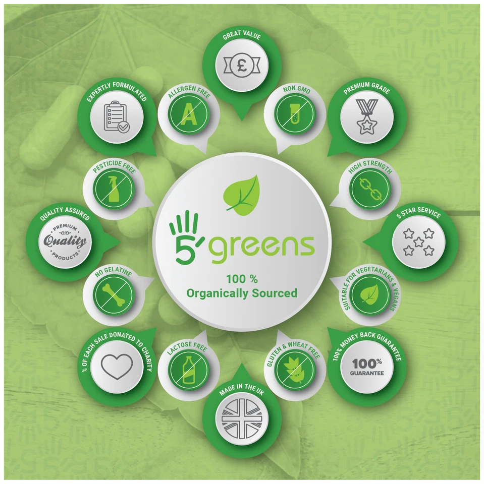 Lions Mane Mushroom Extract Capsules 10,000mg 240mg Polysaccharides Strong Vegan - Image 3 of 4