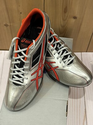 Asics Sonicsprint G403Y-9321 Sliver/Red/Black Track & Field Shoes Mens Size 11.5