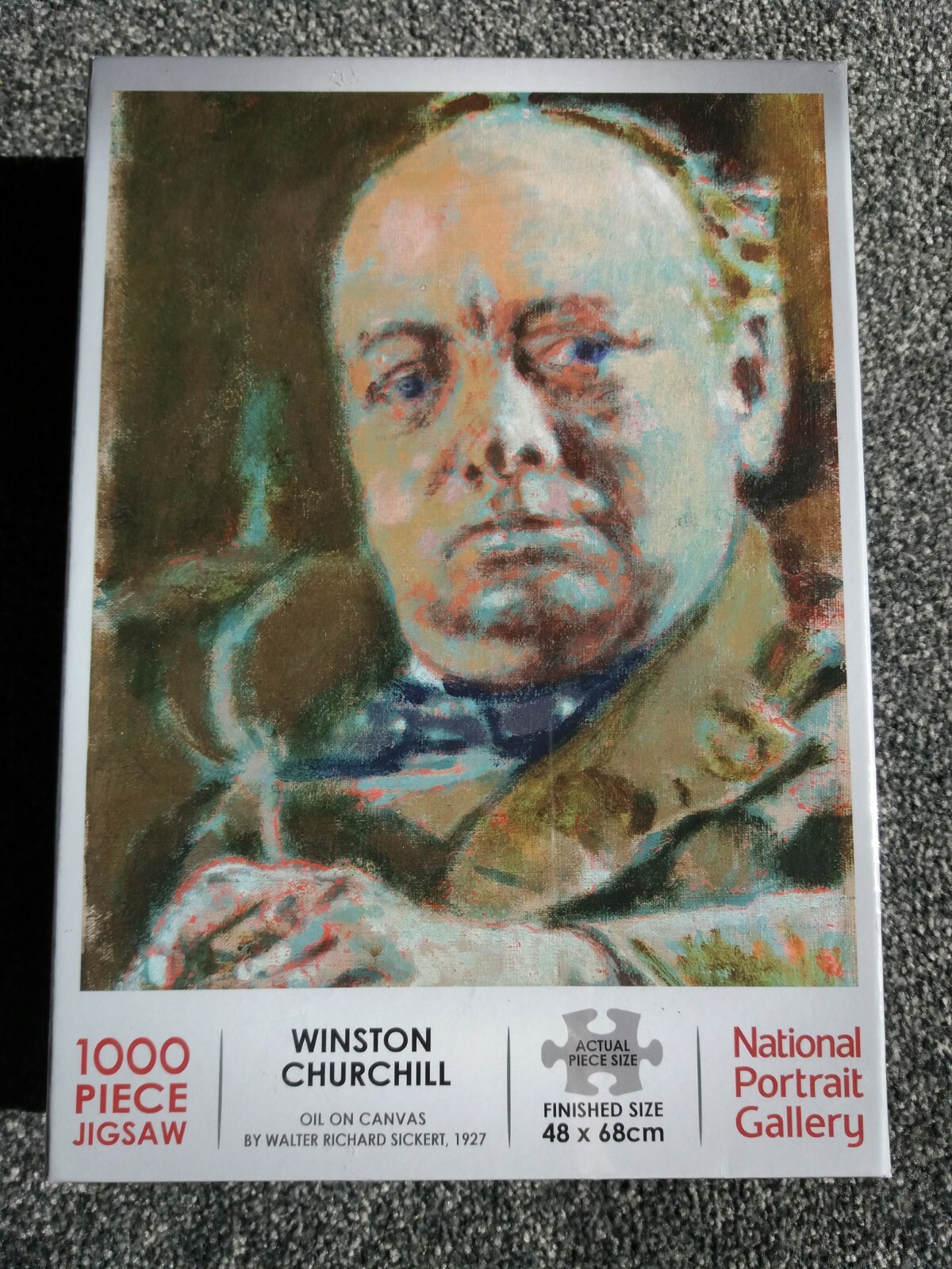 WINSTON CHURCHILL 1000 PIECE JIGSAW PUZZLE - NATIONAL PORTRAIT GALLERY - NEW