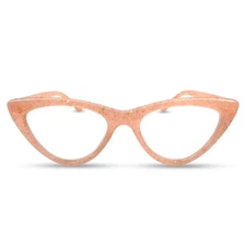 Best Eye-Catching Glitter Cat Eye Reading Glasses Women Stylish Fancy Readers