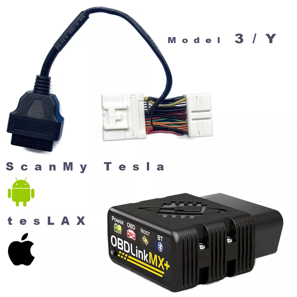 OBDLink MX + Tesla Model 3 Y OBD2 Adapter For Scan My Tesla All