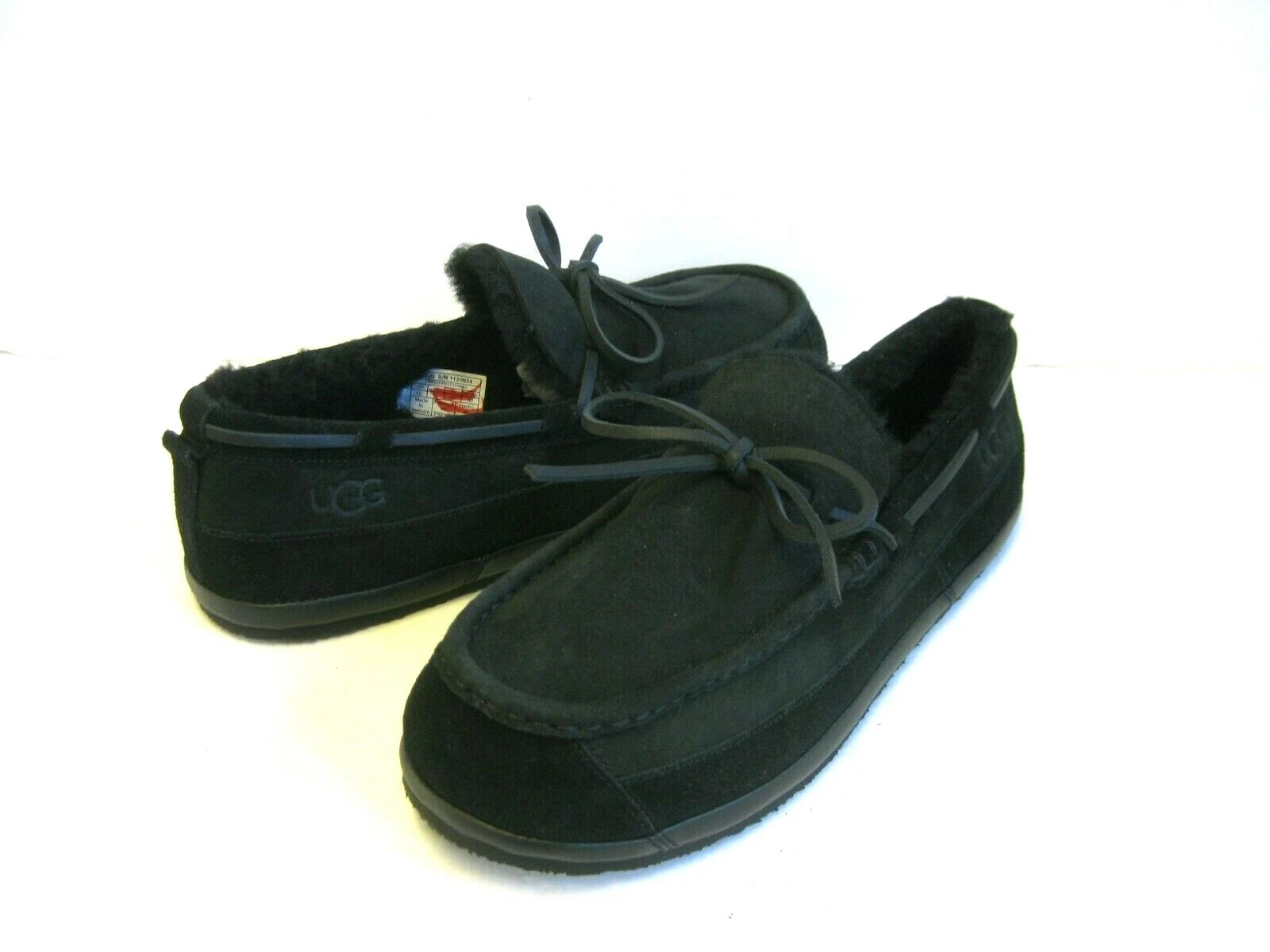 UGG PARKDALE MOC TOE SCARPE UOMO NERE US 12 UK 11 EU 45