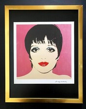 ANDY WARHOL LIZA MINELLI VINTAGE ART PRINT SIGNED FRAMED ART READY TO DISPLAY