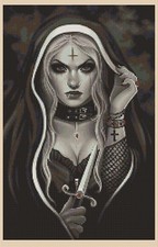 Gothic Vampire Counted  Cross Stitch Chart No.7-25