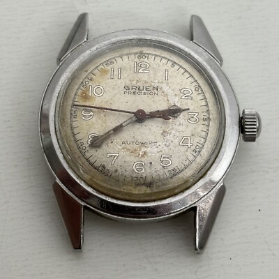 Vintage Gruen Precision Autowind 480 SS Automatic Stainless Steel