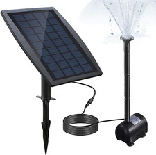 Anself Solar Water Pump, 9V 2.5W Power Panel Pump Landscape Pool Garden Fountain
