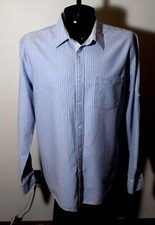 EXPRESS Blue "Casual Fit" Long Sleeve Button Shirt Size XL 17/17.5