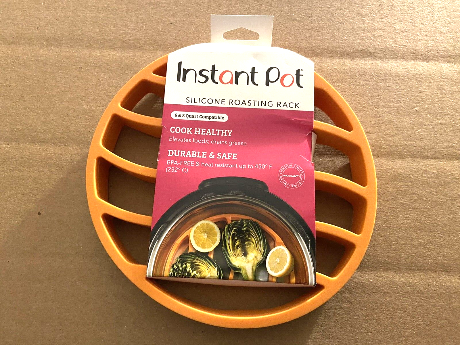 Instant Pot Silicone Roasting Rack compatible with 6-8 qt cooking kitchen new-image