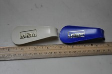 Lot of 3 Montgomery Ward Shoe Horn, one Blue , Red and White, see pictures