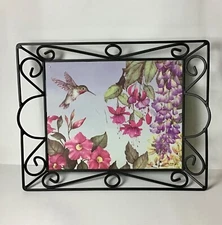 METAL IRON FLORAL PARTY DESIGN TRAY
