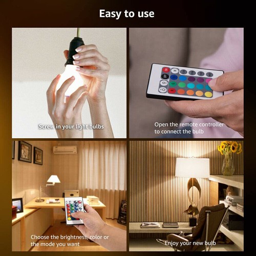 10W B22 LED Bulb Light 16-Colour Changing Remote Control RGB Globe Color Lamp - Picture 6 of 8