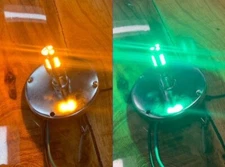 JML AMBER/GREEN 1157 Dual Color LED Bulb only for Watermelon Glass Lens (SET/2)