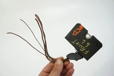 BMW negative wire cable terminal clamp loom ground connector pig tail cut OEM