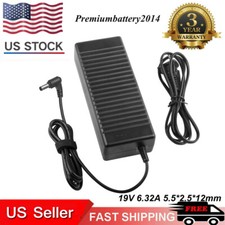 120W 19V 6.32A AC Adapter Charger 5.5 2.5mm For ASUS Laptop Power Supply Cord US