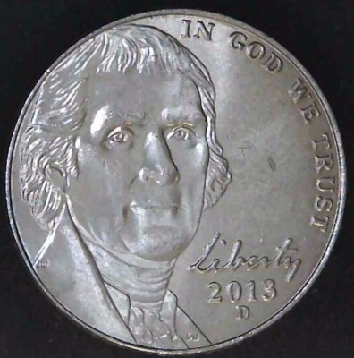 2013-D 5C Jefferson Nickel BU 22oc0604 | eBay