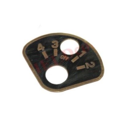 Messing Made Lichtschalter Drehdatenschild WW2 für Ford Jeeps MB GPW