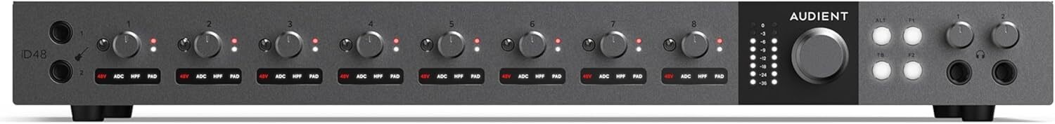 Audient iD48 Interfaccia audio pro USB-C 24 In / 32 Out e 8 Preamp Microfonici