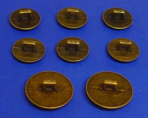JOSEPH & FEISS replacement buttons 8 dark bronze metal buttons, GOOD USED COND. - Picture 9 of 9