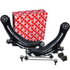 FEBI Querlenker Koppelstange Lagerung Satz Vorne für RENAULT CLIO IV