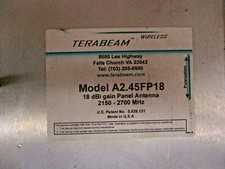 New Terabeam A2.45FP18, 18dBi gain Panel Antenna 2150-2700 MHz