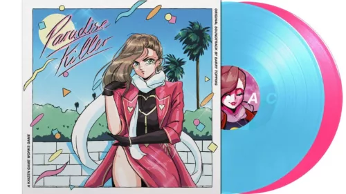 Paradise Killer Video Game Vinyl Record Soundtrack 2 LP Blue Pink + Poster