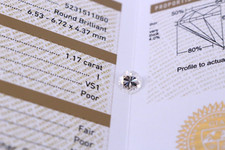 GIA Certified 1.17 Carat Round Cut Natural Diamond I/VS1 Loose Diamond 3038.46 per carat