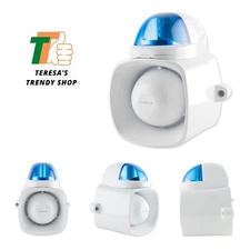 Enforcer Siren/Strobe with Audio Input, Blue