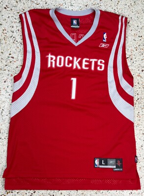 Reebok NBA Stitched Houston Rockets #1 Tracy Mcgrady Basketball Jersey Size L