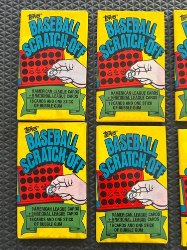(6) 1981 Topps Scratch-Off ungeöffnete Packungen - Bild 2 von 6