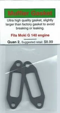 Moki G 140 Exhaust/Muffler Gasket 2 Pack NIP