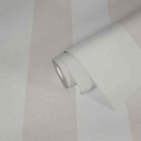 Vliestapete Blockstreifen Struktur Textiloptik Creme Beige 3979-66 (2,78€/1Qm)