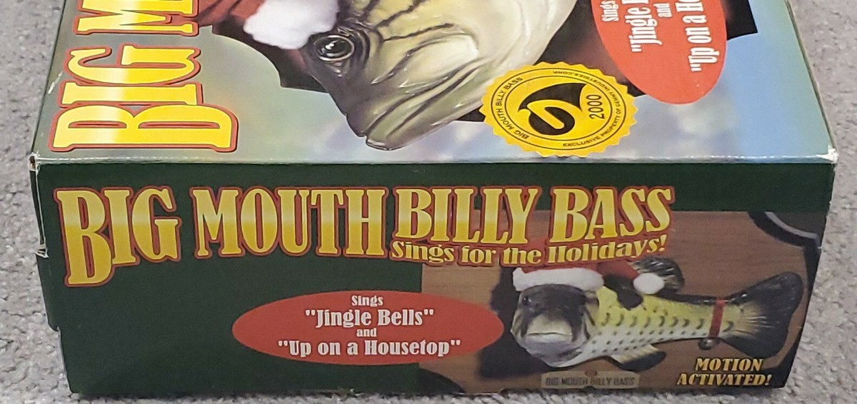Big Mouth Billy Bass Gemmy – Poisson Chantant De Noël, Vintage, Neuf En Boîte
