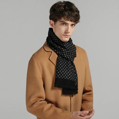 Winter Men Scarf Warm Long Pashmina Keep Neckerchief Accessories