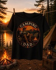 Camping Dad Shirt, Funny Camping T-shirt, Dad...