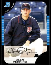 Glen Perkins 2005 Bowman #170 Twins MLB READ FREE SHIPPING AutographDen