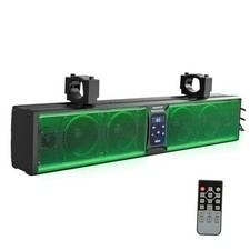 6-Speaker Metal UTV Sound Bar, 25-inch IP65 Waterproof Golf Cart Sound Bar,