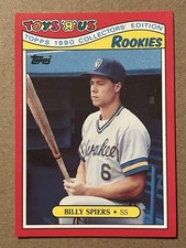 1990 Topps Toys R Us Rookies Baseball Card Billy Spiers Milwaukee Brewers #26