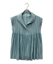 PLEATS PLEASE          Pleated 1B vest Sky Blue