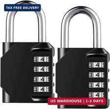 Combination Lock Resettable 4 Digit Padlock with Combination, AIHYTU Waterproof