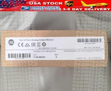 New Factory Sealed AB 1746-NO4V SER A SLC 500 PLC Analog Output Module 1746NO4V