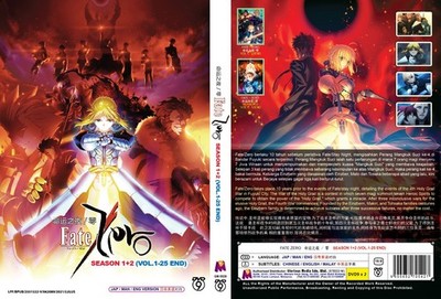 ENGLISH DUBBED FATE ZERO Season 1+2 (Vol.1-25End) DVD All Region