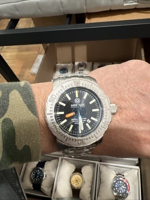 DAYNIGHT OPS PRO-TRITIUM  AUTOMATIC 46M BEZEL BLACK/GREEN/ORANGE TRITIUM TUB