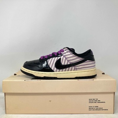 Size 7.5 Men Nike SB Dunk Low Avenger Purple Patent Pre Owned 312710-101