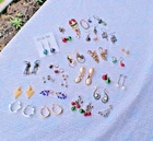 FABULOUS Vintage Costume Jewelry Earrings For Pierced Ears 15 + SETS