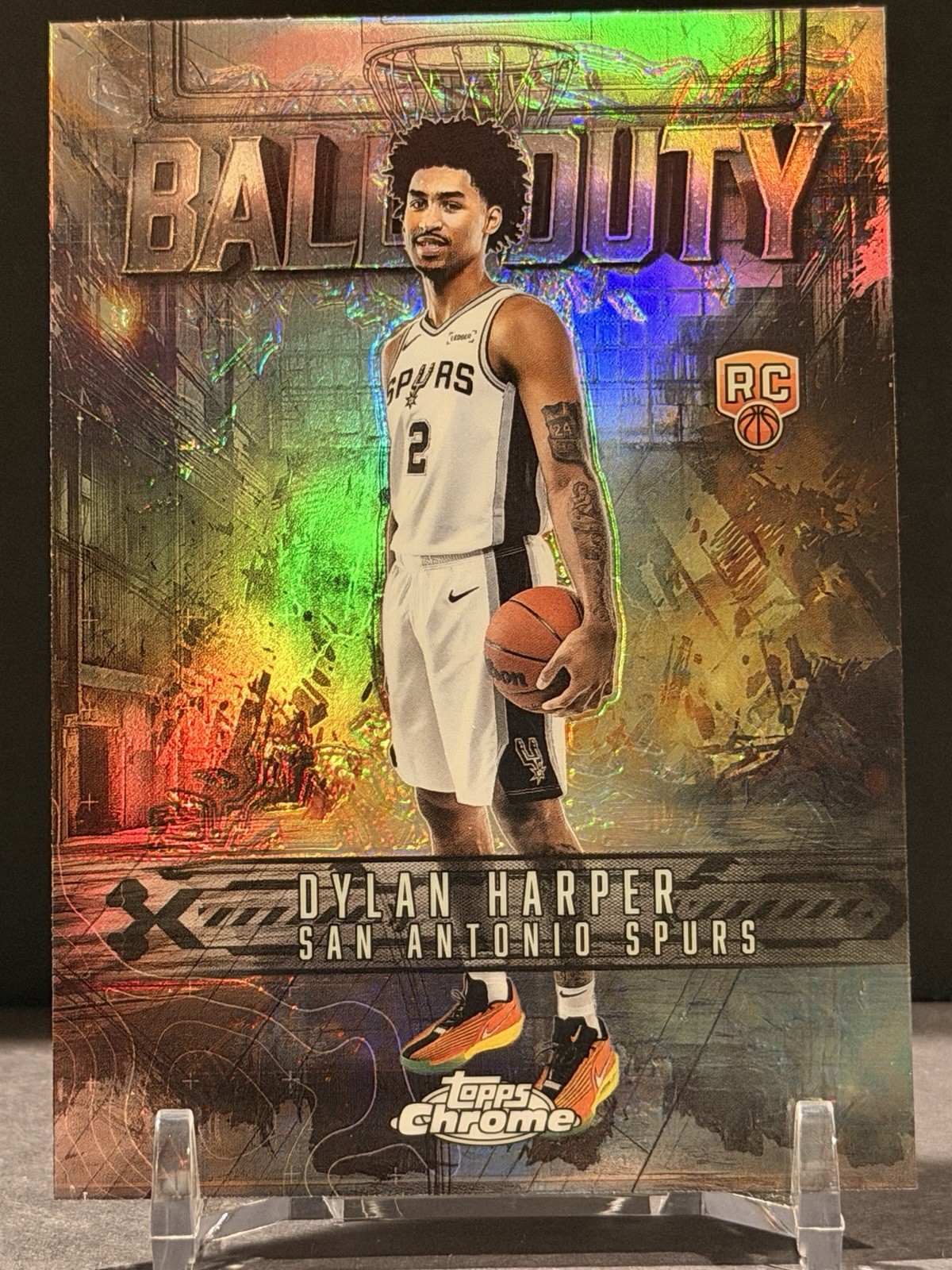 DYLAN HARPER 2025-26 Topps Chrome Refractor RC Instinct #INS-12