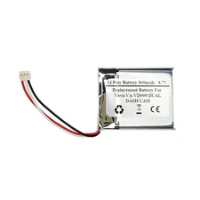 300mAh 3.7V Replacement Battery For Vava VA-VD009 DUAL DASH CAM