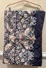 2 William Morris Home Strawberry Thief Quilted Standard Pillow Shams Pillowcases