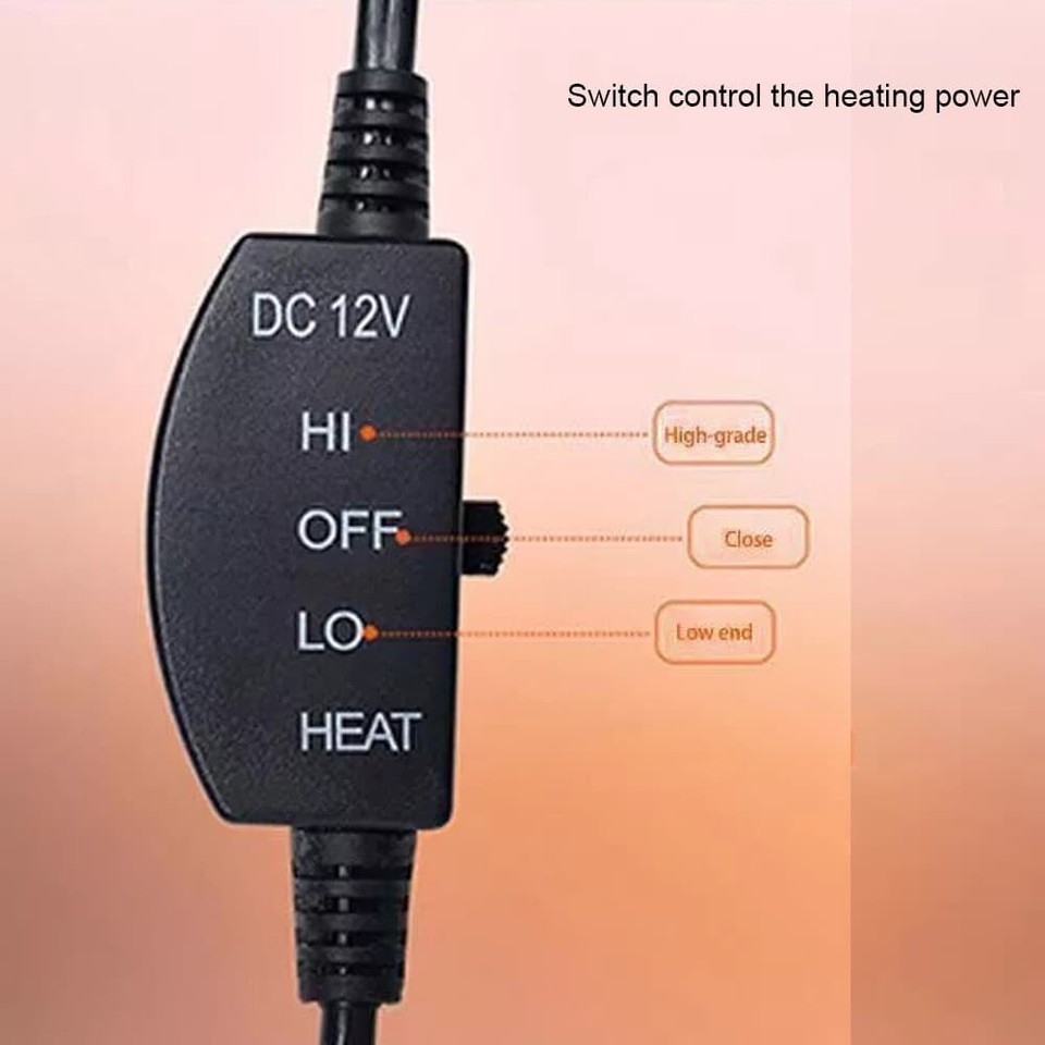 For Mazda 12V Car Heated Seat Pad Heating Warm Winter Heater Cushion ...