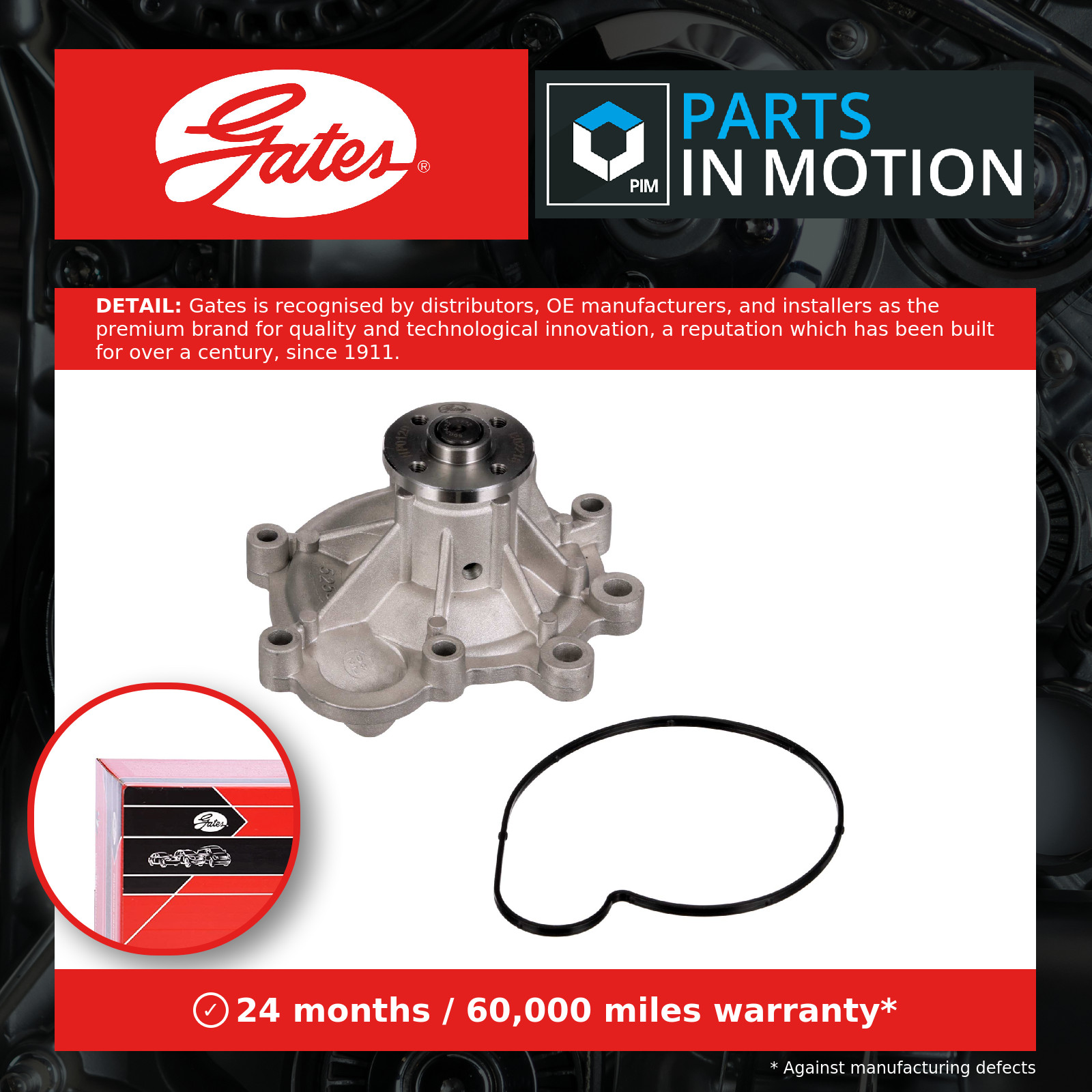 Water Pump fits MERCEDES C230 1.8 02 to 08 M271.948 Coolant Gates 2712001001 New